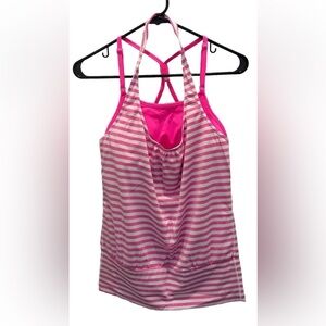 VSX Victoria’s Secret Pink Striped Sport Bra Top